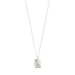 TAURUS Zodiac Sign-halsband, silverpläterat