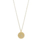 TAURUS Zodiac Sign Coin Necklace, gold-plated