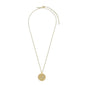 LEO Zodiac Sign Coin Necklace, gold-plated