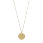 LEO Zodiac Sign Coin Necklace, gold-plated