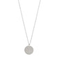 TAURUS Zodiac Sign Coin Necklace, silver-plated