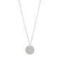 GEMINI Zodiac Sign Coin Necklace, silver-plated, featuring a constellation pendant adorned with crystal stones, embodying timeless Scandinavian craftsmanship. Perfect for trendsetters seeking personal style.