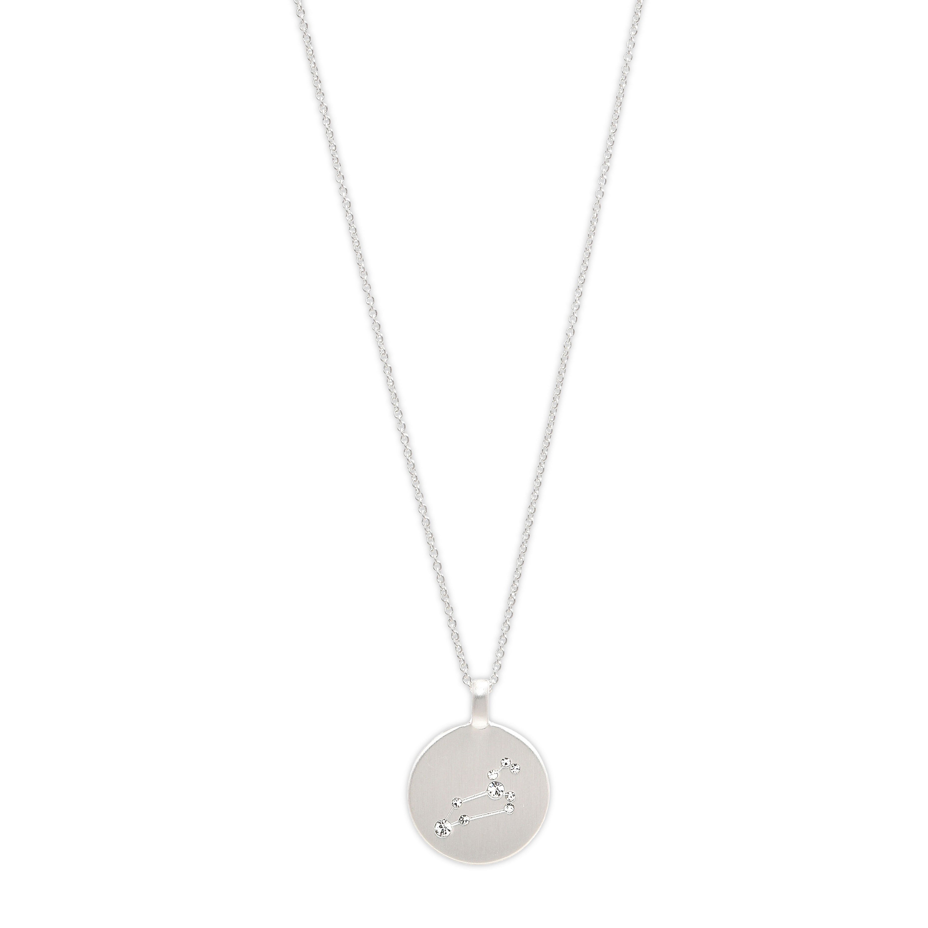 LEO Zodiac Sign Coin Necklace, silver-plated – Pilgrim