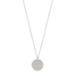 LIBRA Zodiac Sign Coin Necklace, silver-plated