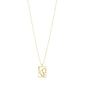LOVE TAG, recycled LOVE necklace gold-plated