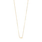 Gold-plated 'LUCK' name necklace featuring a cursive script pendant on a sleek chain, ideal for personal style and daily wear.