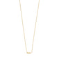 Gold-plated SISTER necklace featuring a sleek chain and small cursive pendant, perfect for daily wear and personal style expression.