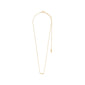 HOPE necklace gold-plated with a cursive pendant, crafted from 99% recycled material, perfect for gifting or daily wear, versatile for any style.