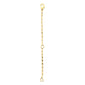 Gold-plated extension chain, 9 cm, by Pilgrim, featuring circular links and an easy-to-use lobster clasp, ideal for extending necklaces or bracelets.