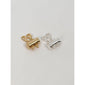 Gold and silver Lock with 2 Lobsters, gold-plated clasp for layering necklaces, preventing tangling. Ideal for trendsetters seeking stylish, Scandinavian-inspired jewelry.