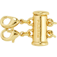 Lock with 2 lobsters, gold-plated