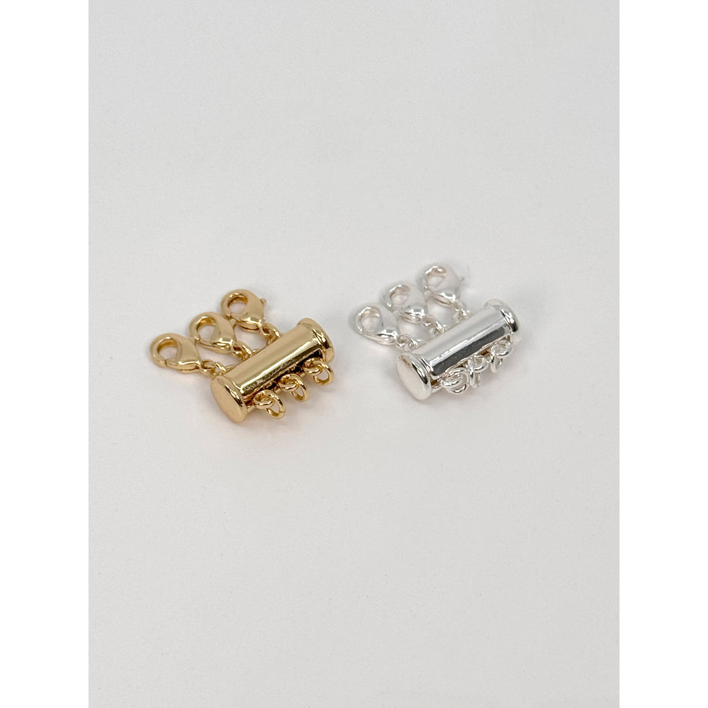 Lock with 3 lobsters, silver-plated