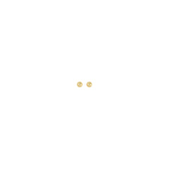 Bullet, 5 mm, gold plated, two pcs