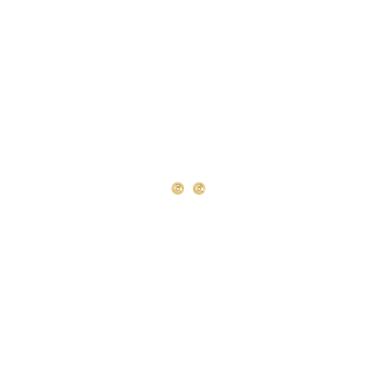 Bullet, 5 mm, gold plated, two pcs