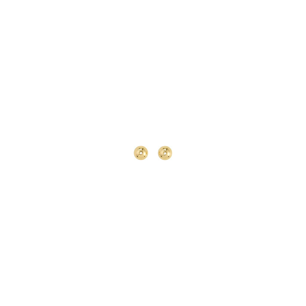 Bullet, 7 mm, gold plated, two pcs