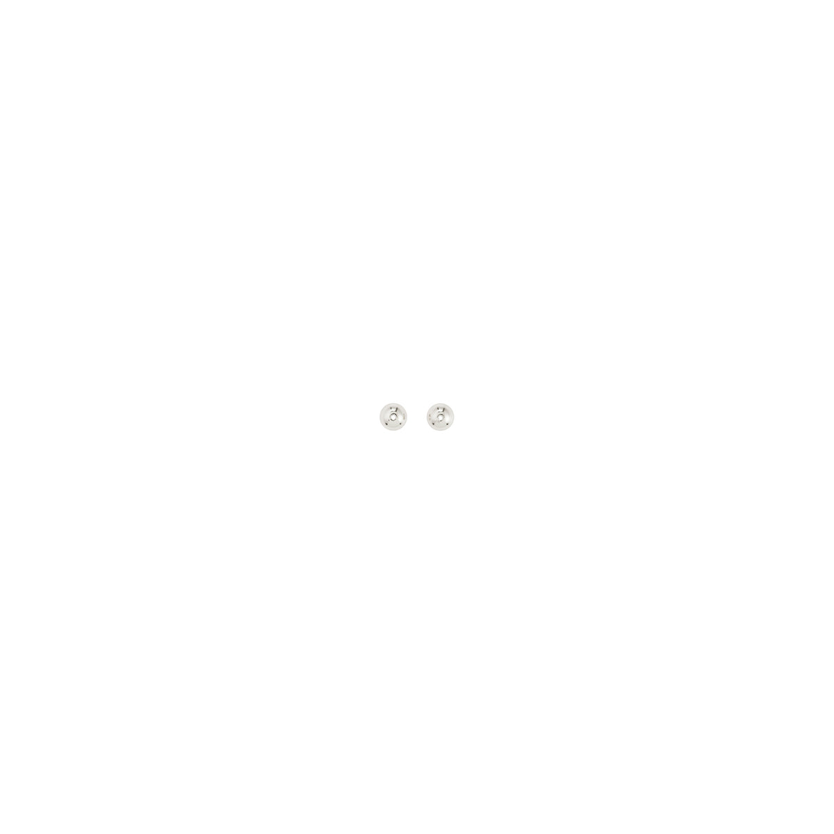 Verschlussperlen, 5 mm, versilbert