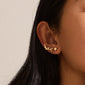 AVA star earrings gold-plated