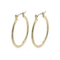 LAYLA recycled large hoop earrings gold-plated