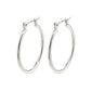 LAYLA recycled large hoop earrings silver-plated