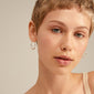 LAYLA recycled medium hoop earrings silver-plated