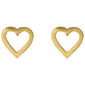 SOPHIA recycled mini hjerte ørestikker guldbelagt