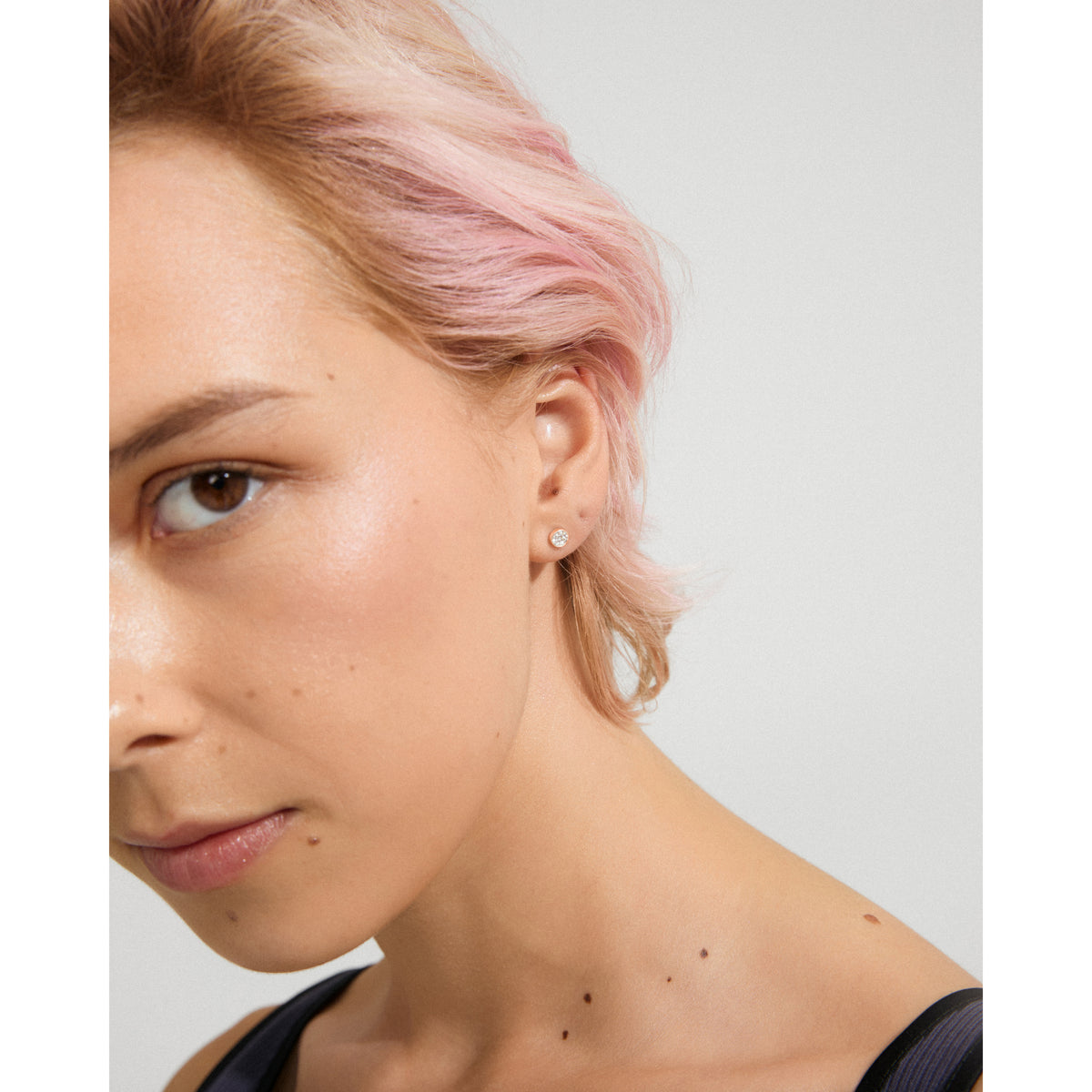 AVA stjerne-øredobber roségullbelagt