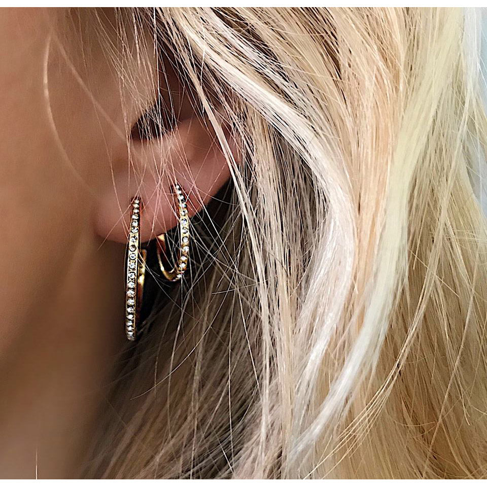 Large crystal hoops discount