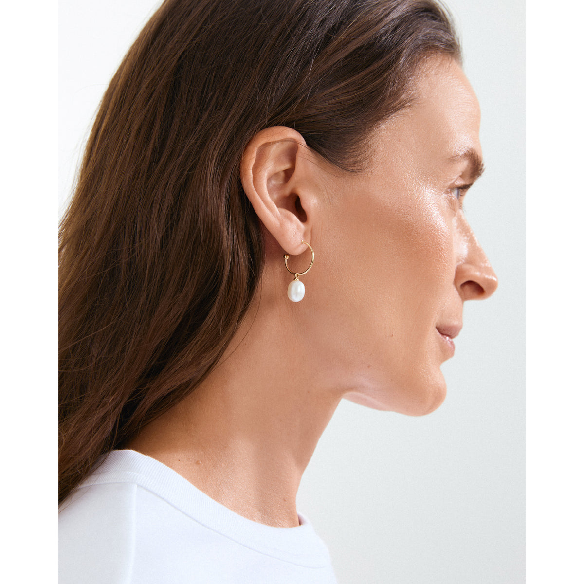 EILA pearl earrings gold-plated