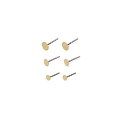 NORMA 3-in-1-Ohrring-Set, vergoldet