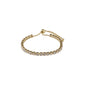 LUCIA crystal bracelet gold-plated, featuring sparkling crystals on a modern adjustable closure, exuding elegance and a contemporary twist, perfect for trendsetters.