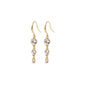 LUCIA recycled crystal earrings gold-plated