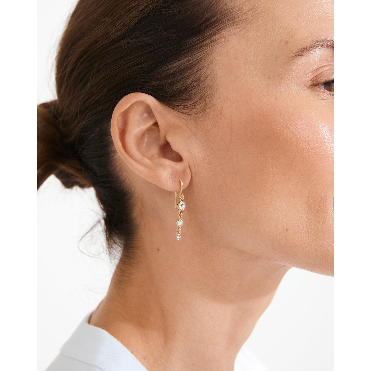 LUCIA crystal earrings gold-plated