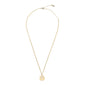 ELIN recycled coin pendant necklace gold-plated