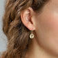 ELIN recycled coin earrings gold-plated