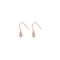 LUCIA recycled crystal earrings rosegold-plated