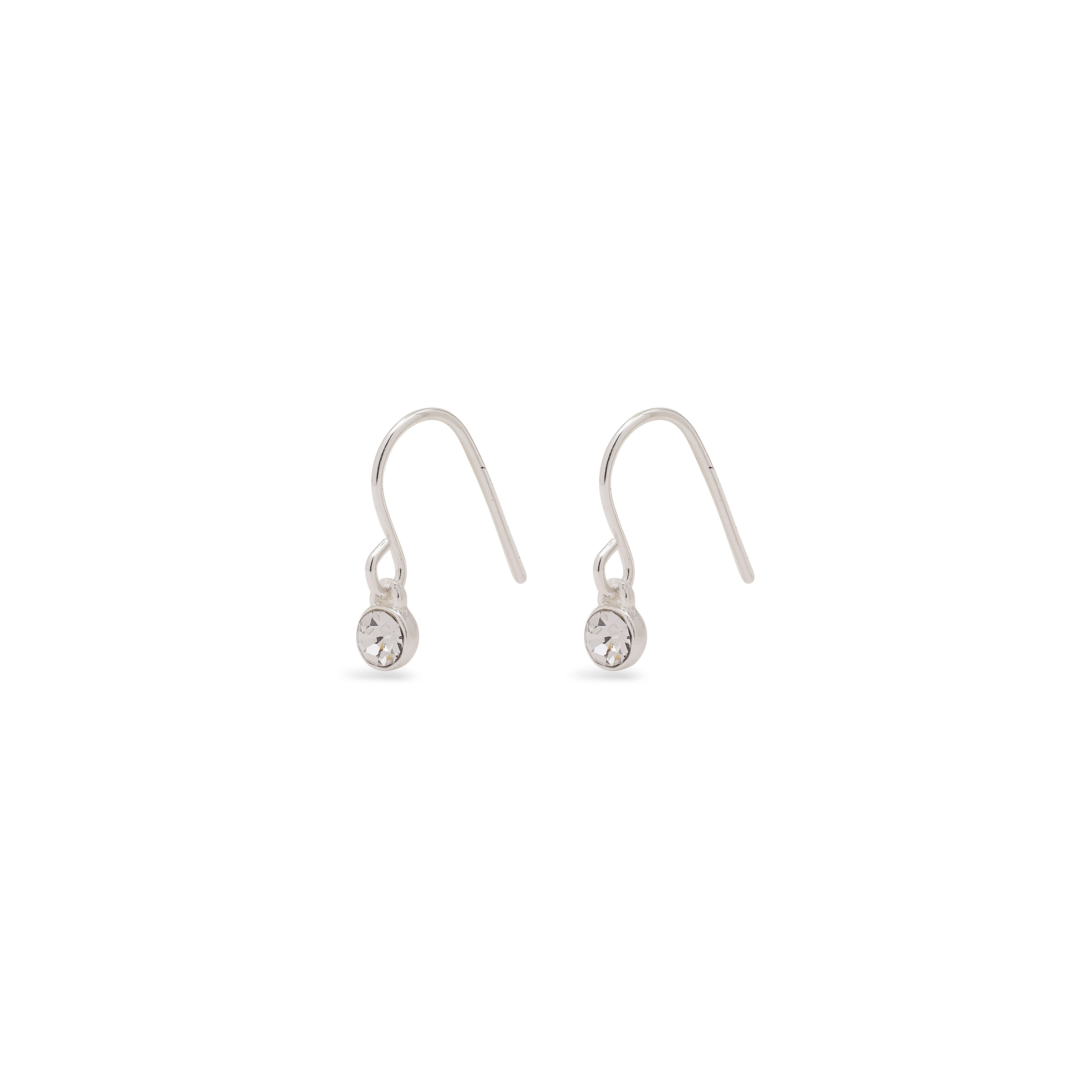 LUCIA crystal earstuds, silver-plated, featuring sparkling Preciosa crystals. Perfect for adding subtle elegance to both casual and glamorous outfits.