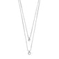 LUCIA recycled 2-in-1 crystal necklace silver-plated