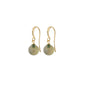 GOLDIE green earrings gold-plated