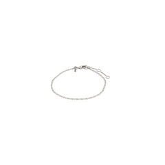 PARISA platt länkkedja armband silverpläterat