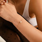 SOPHIA recycled heart pendant bracelet rosegold-plated