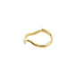 ALBERTE organisch geformter Ring, vergoldet