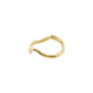 ALBERTE organic shape gold-plated ring with a minimalist, handcrafted design, perfect for trendsetters.