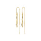 ALBERTE teardrop pendant chain earrings gold-plated