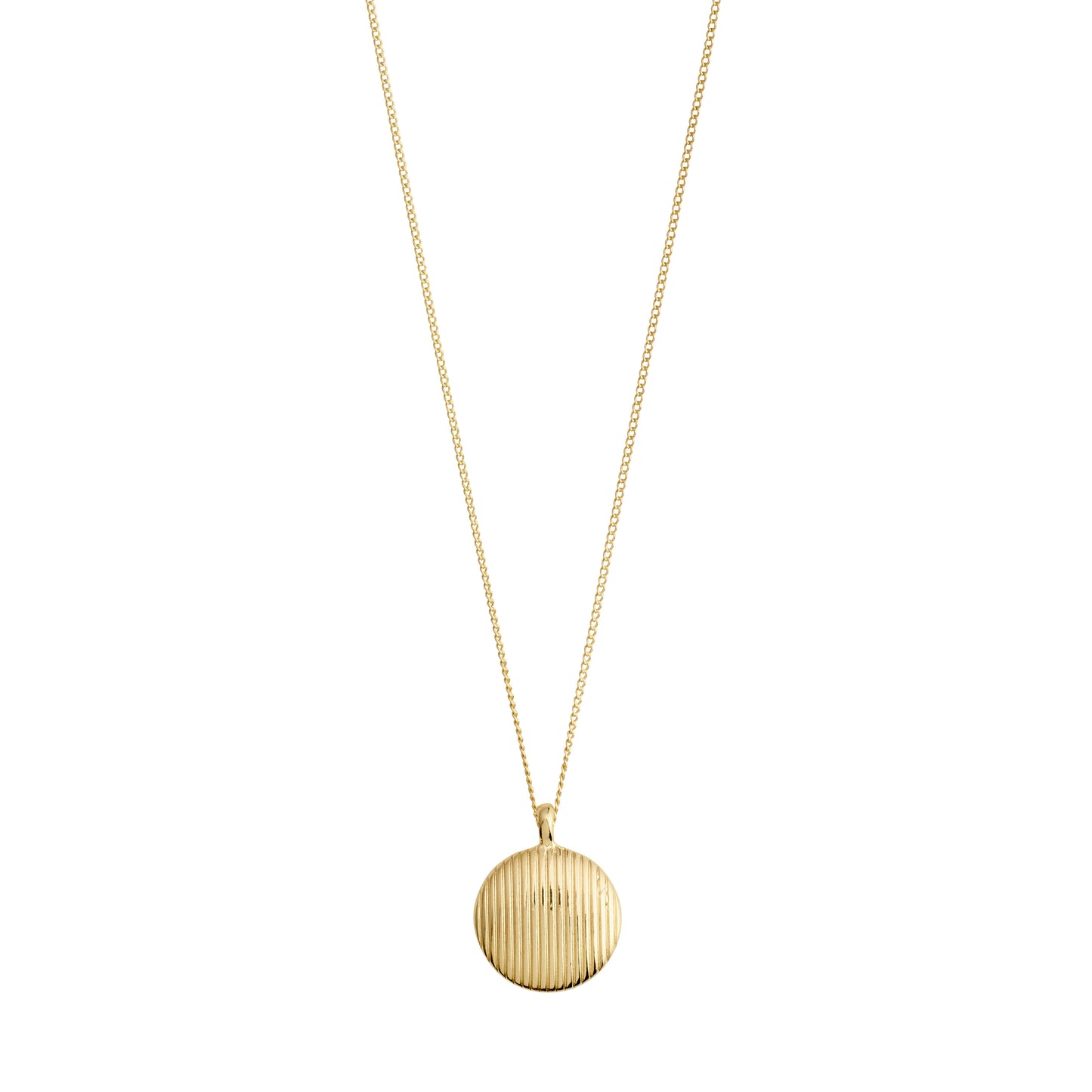 XENA recycled coin necklace gold-plated