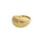 XENA recycelter Ring, vergoldet