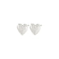 SOPHIA recycled heart earrings silver-plated