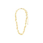 RAELYNN necklace gold-plated with organic links, embodying Pilgrim's spirit of handcrafted elegance with a 38 cm chain and 12 cm extension.