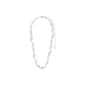 RAELYNN necklace, silver-plated, featuring organically formed links on a silver chain, embodying Pilgrim's elegant and handcrafted style.