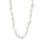 RAELYNN necklace silver-plated with organically formed links, offering a handcrafted, elegant style. Features a 38 cm chain with a 12 cm extension.