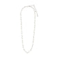 PENELOPE necklace silver-plated with wavy design, silver clasp, 38 cm length plus 9 cm extension, crafted from 99% recycled material, for a stylish, upscale look.